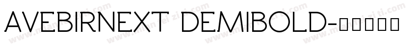 AVEBIRNEXT DEMIBOLD字体转换